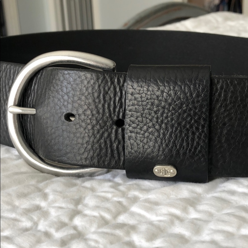 Ralph Lauren black leather wide belt